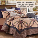 Wedding Ring 3pc King or Queen Bedding Set