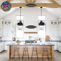 Welcome To Our Farmhouse Black Metal Sign