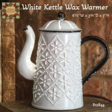 White Kettle Wax Tart Warmer