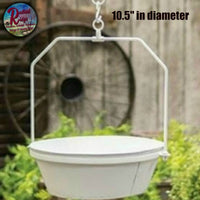 White Vintage Hanging Scales Reproduction with Clock