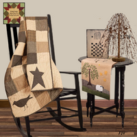 Willow Tree Wood Checkerboard 12"H