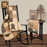 Willow Tree Wood Checkerboard 12"H