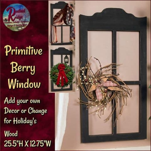 Window Primitive Wood Prim Berry