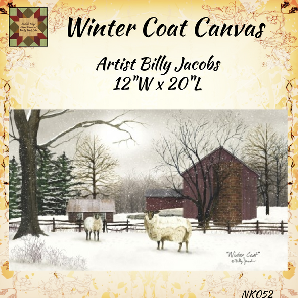 Winter Coat Canvas 12x20