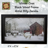Winter Coat Black Framed Picture Billy Jacobs