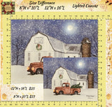 Wintry Weather w/Red Truck Lighted LED Canvas 2 Sizes Available