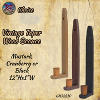 Vintage Wood Sconce Assorted