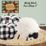 Sheep Wooly Black Face 3 Assorted Sizes