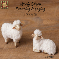 Wooly Sheep 2 Set 1 Standing &1  Laying