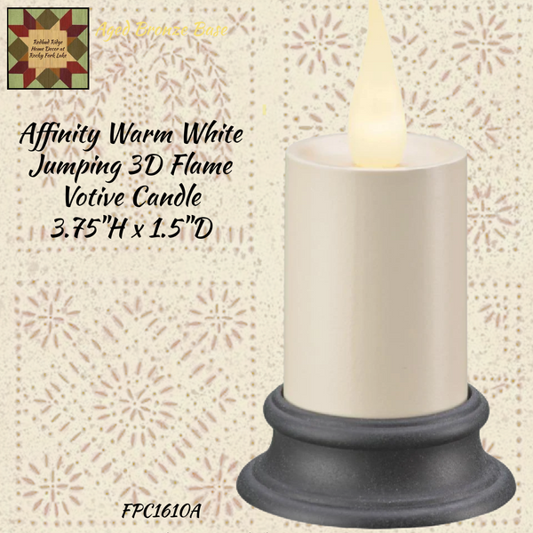 Affinity Warm White Votive Candle 3.75"H
