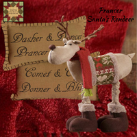 Christmas Prancer 2 Pillow Set  Santa's Reindeers