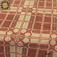 *Yorktown Weave Cranberry, Green & Tan Woven Throw 52" x 74"