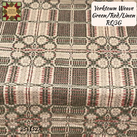 Yorktown Weave Green/Red/Linen Tabletop Collection