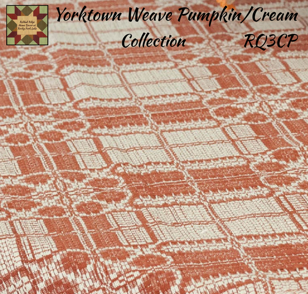 *Yorktown Weave Peach & Cream Table Top Collection