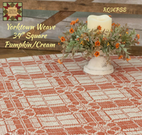 Yorktown Weave Peach & Cream Table Top Collection