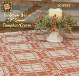 Yorktown Weave Pumpkin/Cream Table Top Collection