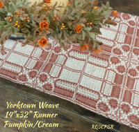 *Yorktown Weave Peach & Cream Table Top Collection