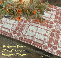 Yorktown Weave Pumpkin/Cream Table Top Collection