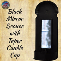 *Colonial Style Mirror Taper Candle Holder Sconce Display Hanging or Freestanding