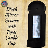 *Colonial Style Mirror Taper Candle Holder Sconce Display Hanging or Freestanding