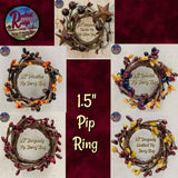 1.5" Pip Berry Rings Choice of Color Set of 2