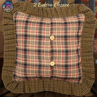 Tea Cabin Pillow Quilted 16x16