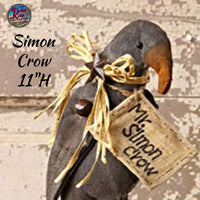 Mr. Simon Crow 11"H