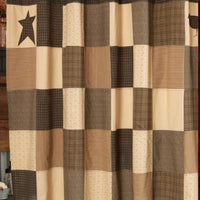 Kettle Grove Block Style with Star & Crow Shower Curtain 72"x72