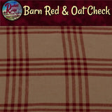 Chesterfield Towel 18"x28" Barn Red or Black Check