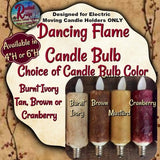 Colonial Barton Candlestick Moving Motion Electric Taper Candle Lighting
