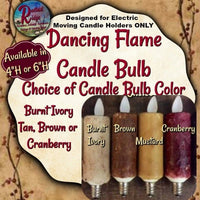 Colonial Cottage Chamberstick Moving Motion Electric Taper Candle Lighting