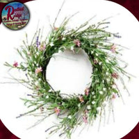 Large Mixed Field Flower 24"D Wreath