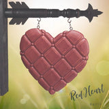Red Wood Valentines Love Heart Arrow Replacement Sign