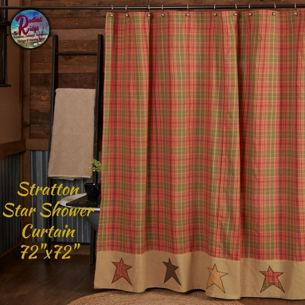 Stratton Star Shower Curtain 72"x72"