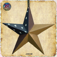Americana Folk Art Hanging 8" Star