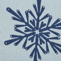 Happy Snowman Navy Blue Woven Throw 60x50