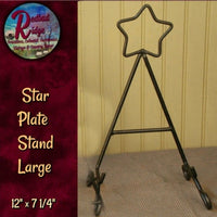 Large Star Plate Holder 12"H