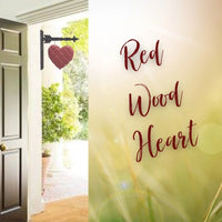 Red Wood Valentines Love Heart Arrow Replacement Sign