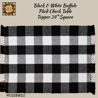 *Buffalo Plaid Black/White Check Woven Collection **50% Savings