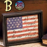 Our Country Framed Sign 3 Choice