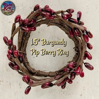 1.5" Pip Berry Rings Choice of Color Set of 2