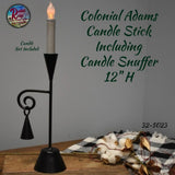 Adams Taper Candlestick Including Candle Snuffer