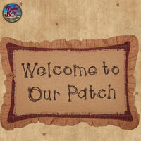 Welcome to Our Patch Pillow 14"x22"   Save 25%