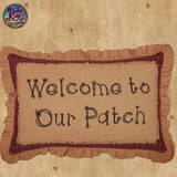 Welcome to Our Patch Pillow 14"x22"   Save 25%