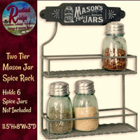MASON JAR 2 Tier Spice Rack ~ 50% Savings