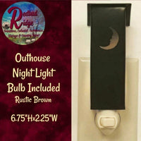 Primitive Rustic Farmhouse OUTHOUSE Night Light