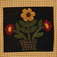 Blooms Embroidered Mustard Check Towel RAGHU