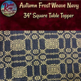 Autumn Frost Navy/Tan Table Top Collection