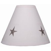 Danville Star Cream / Grey Star Lampshade 10" Regular Clip