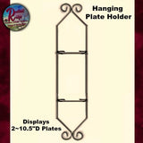Plate Holder Vertical Wall Holds 2 Plates